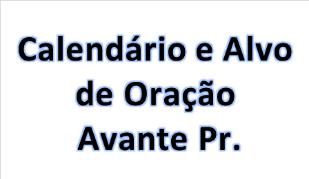 Calendário de Oração - Uniora - Avante Paraná 03/2022